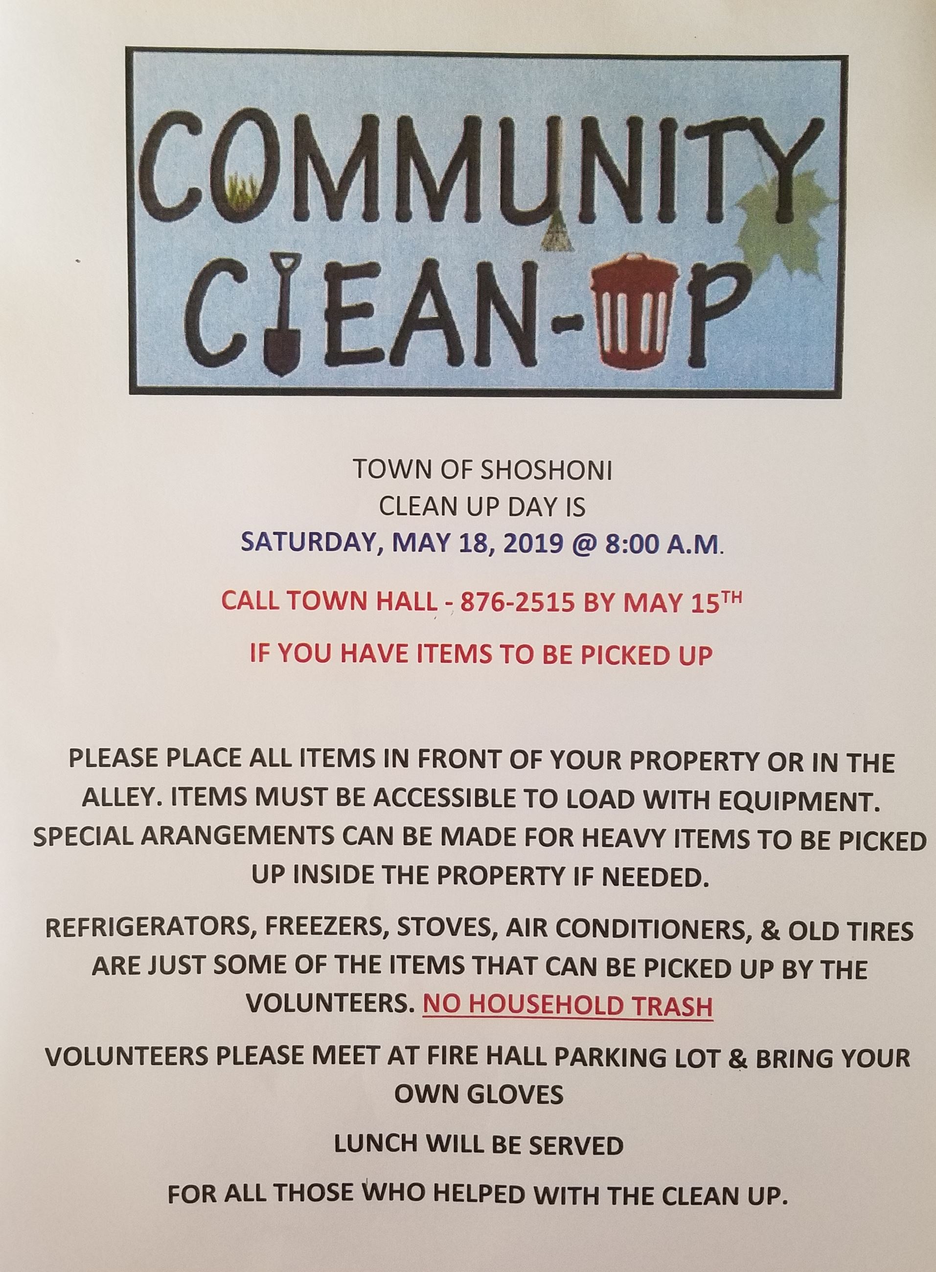 Town Clean Up Flyer
