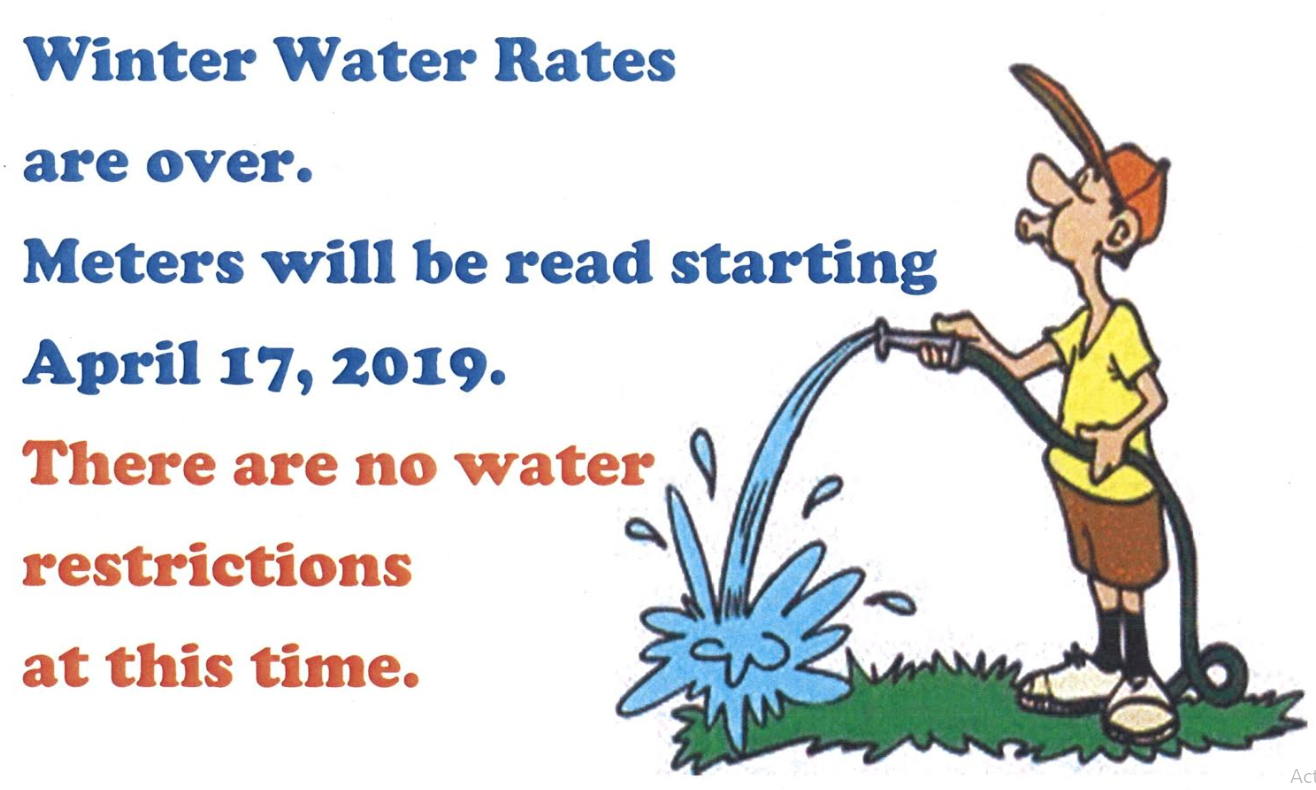 Winter Water Rates Gone Flyer